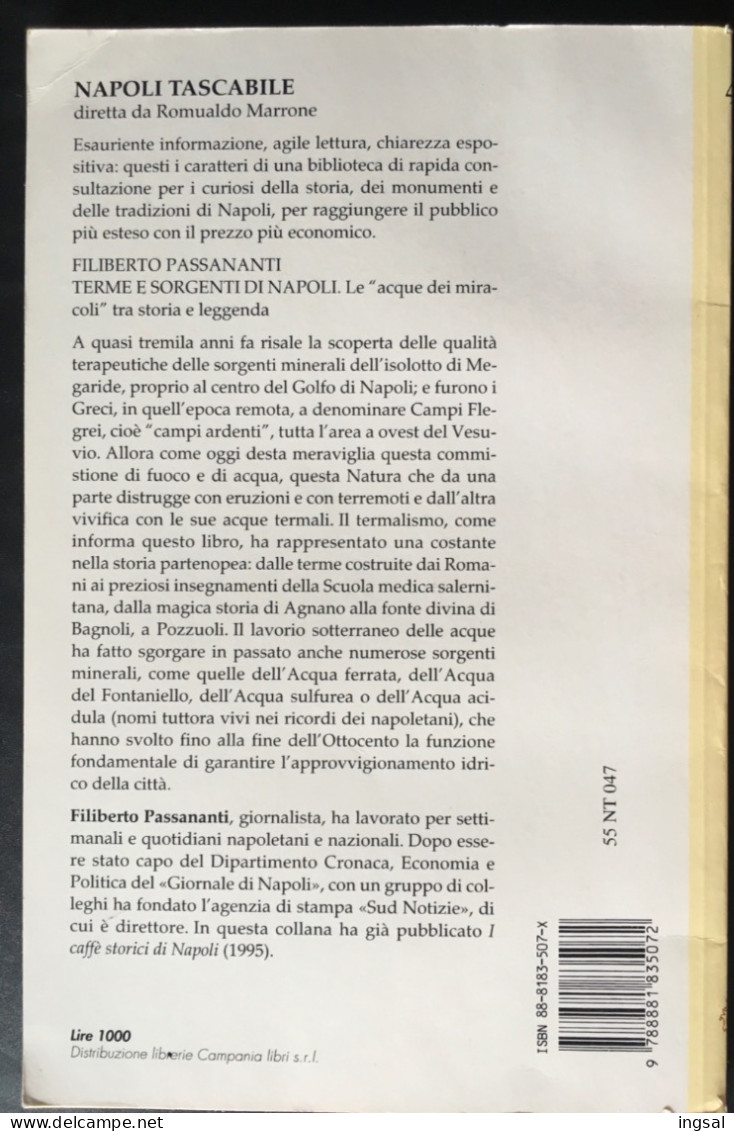 NAPOLI Tascabile….” Terme E Sorgenti Di Napoli ”  Nr. 47…Editore….NEWTON.....Edizione 1996 - Bibliography