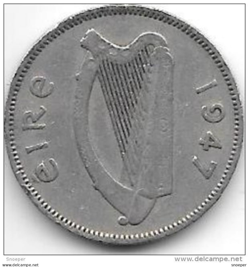 *ireland  6 Pence   1947   Km 13a   Vf - Ireland