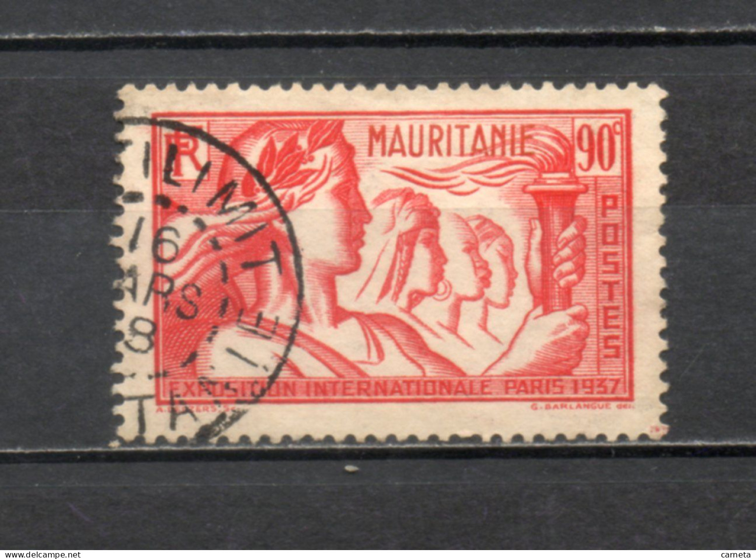 MAURITANIE  N° 70   OBLITERE    COTE 2.00€     EXPOSITION DE PARIS - Used Stamps