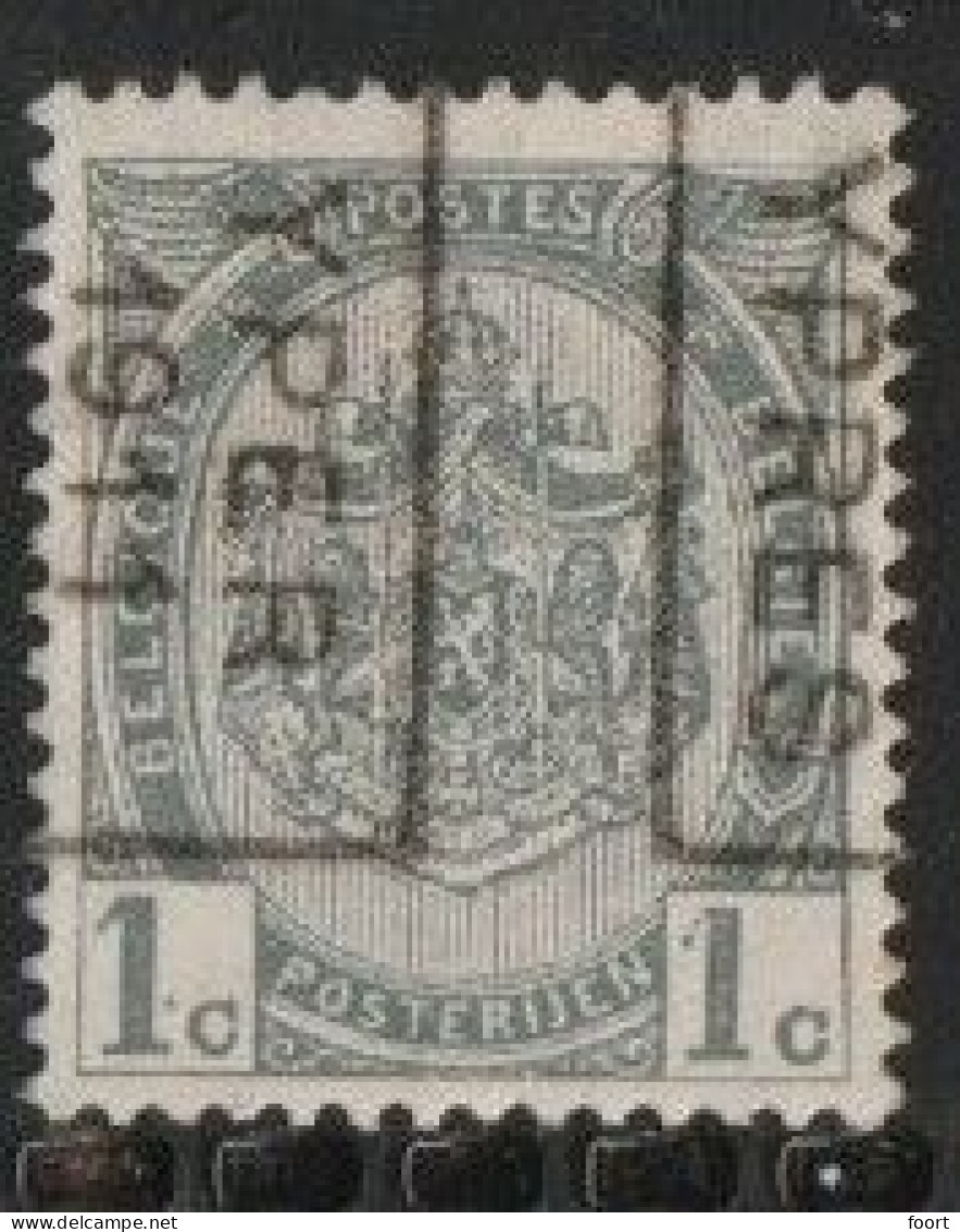 Ypres 1911  Nr.  1665Bzz - Rolstempels 1910-19