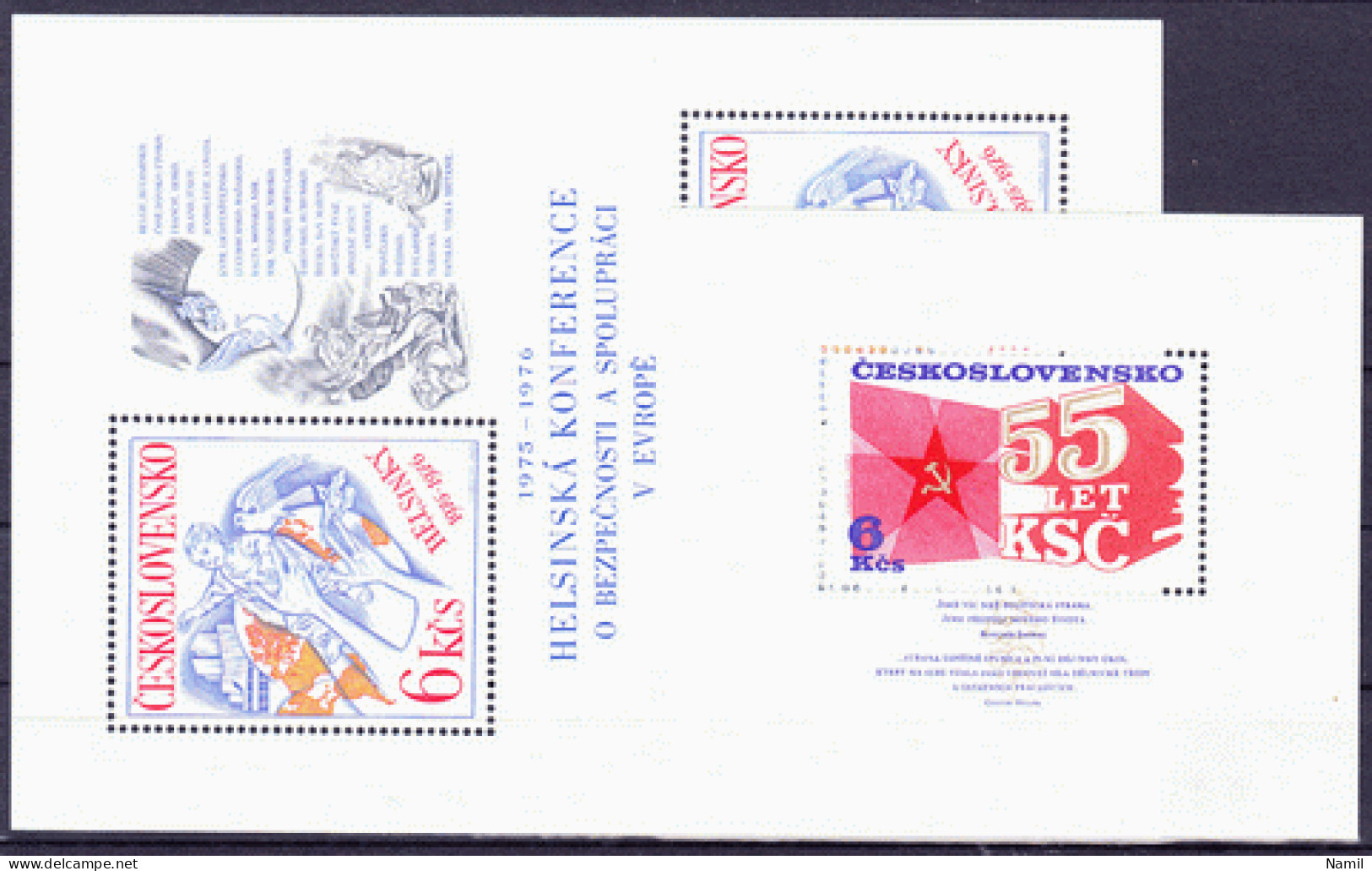 ** Tchécoslovaquie 1976 Mi 2300-2355+Bl.32-3 (Yv 2144-2191+BF 38-9), (MNH)** - Annate Complete