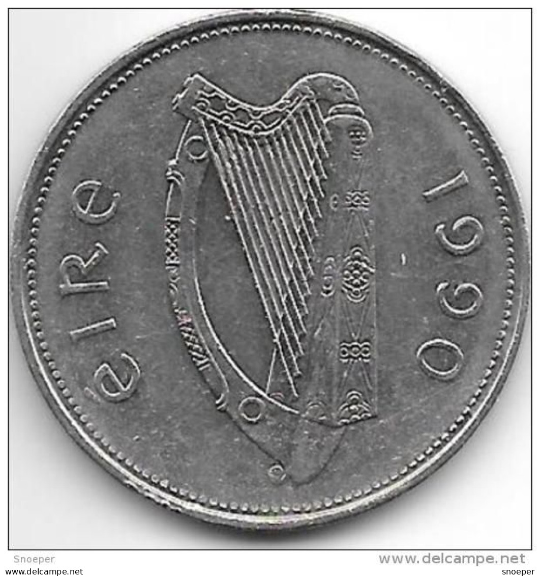 Ireland  1 Pound   1990   Km 27 Xf+ - Ireland