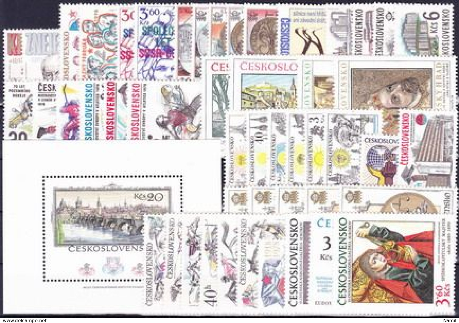 ** Tchécoslovaquie 1978 Mi 2421-2484+Bl.34-8 (Yv 2254-2308+BF43-5+44a), (MNH)** - Años Completos