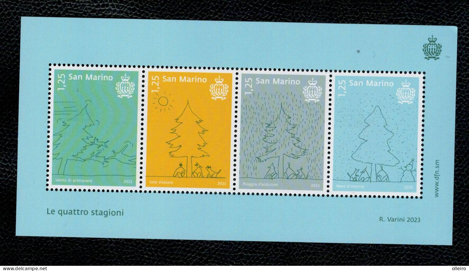 San Marino 2023 - Le Quattro Stagioni 4v In Foglietto Complete Set ** MNH - Nuevos