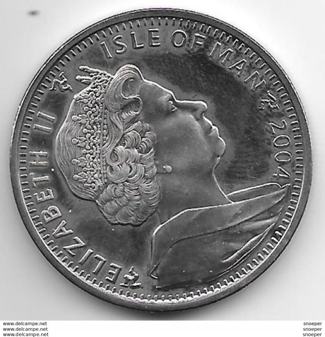 Isle Man 1 Crown 2004 Km 1224 Proof - Colonias