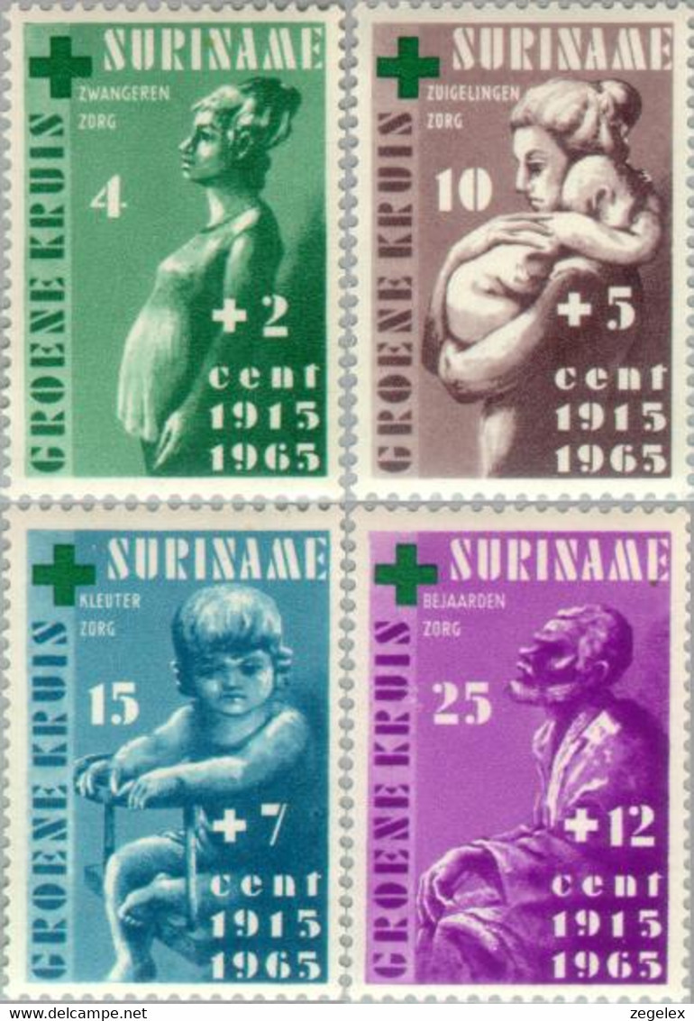 Suriname 1965 Groene Kruis - NVPH 420 MNH** Postfris - Suriname ... - 1975