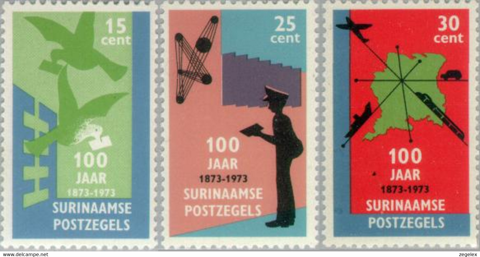 Suriname 1973 100 Years Stamps - NVPH 613 MNH** Postfris - Suriname ... - 1975
