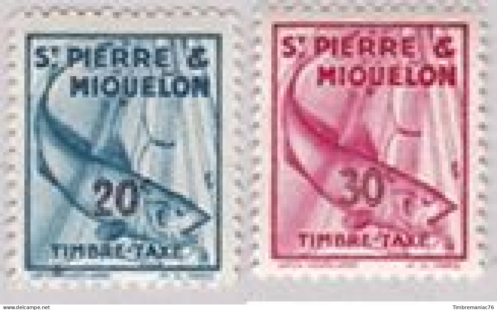 France S. P. M.  Taxes De1938 YT 35 & 36 Neufs - Portomarken