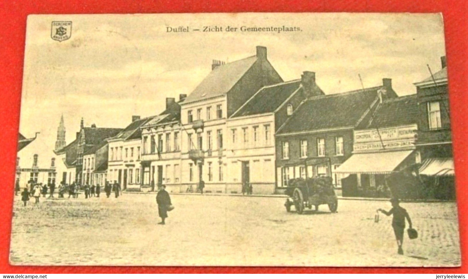 DUFFEL  -  Zicht Der  Gemeenteplaats -   1918    - - Duffel