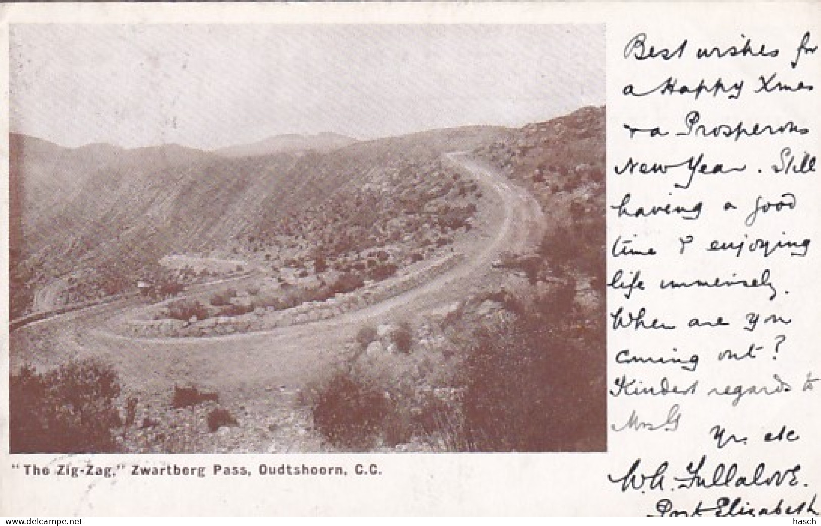 482386Oudtshoorn, The Zig Zag Zwartberg Pass. (little Crease Corners) - Afrique Du Sud