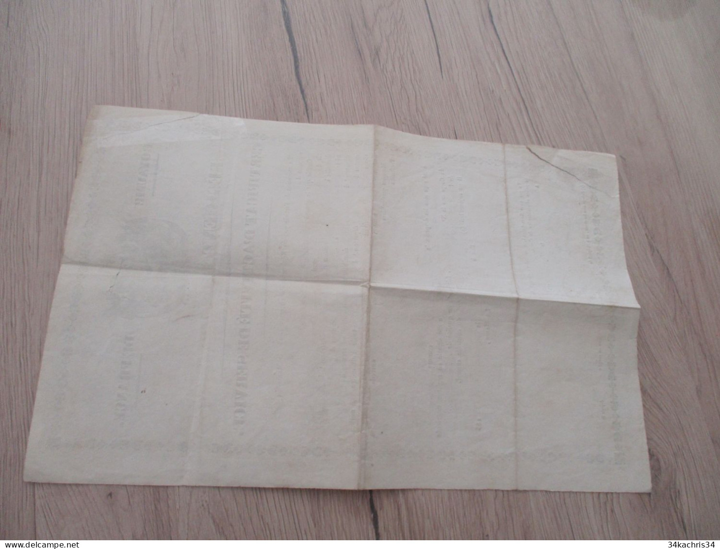 Esto Royaume De France 37ème Régiment De Ligne Certificat De Service 1832 Castilbon De Béziers Grenadier Restauré Scotch - Documents