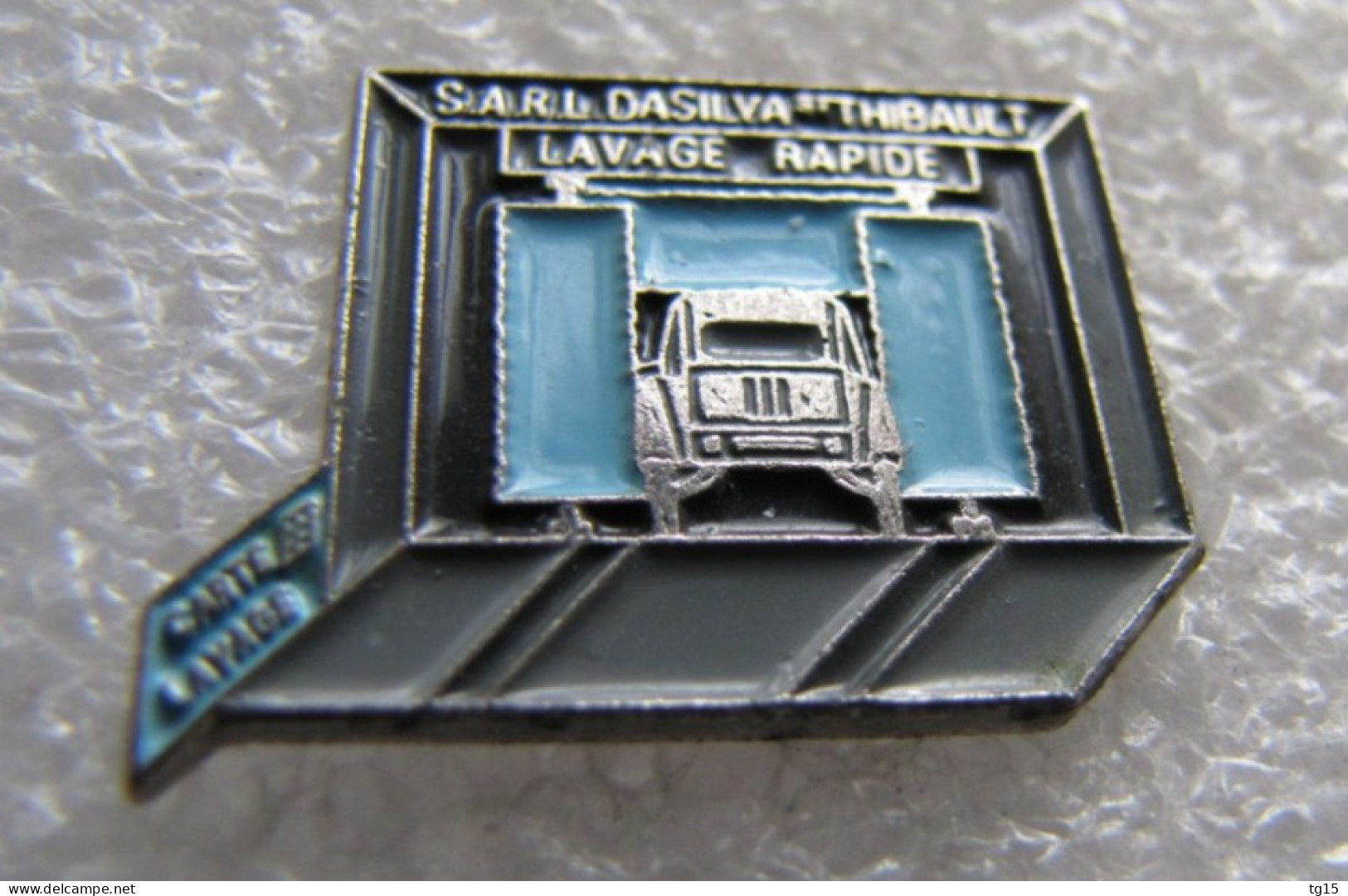 RARE  PIN'S     CITROEN  2 CV   S A R L  DA SILVA THIBAULT   LAVAGE RAPIDE - Citroën