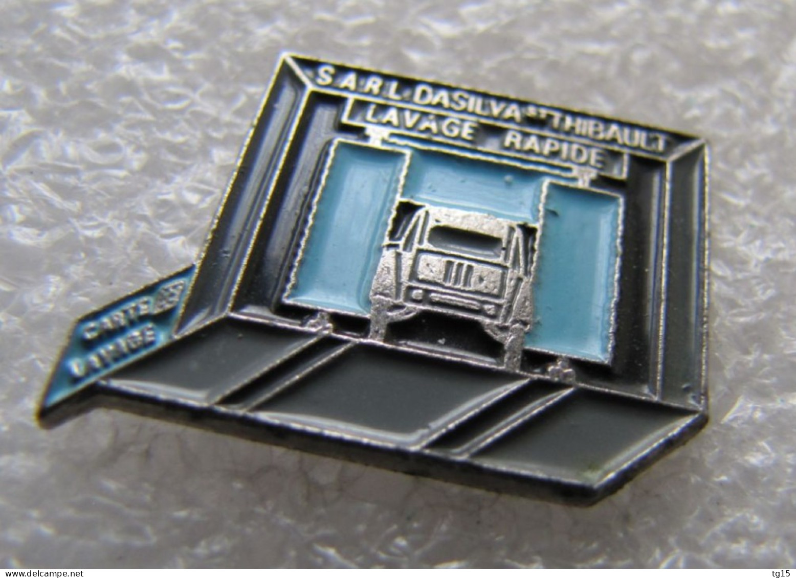 RARE  PIN'S     CITROEN  2 CV   S A R L  DA SILVA THIBAULT   LAVAGE RAPIDE - Citroën