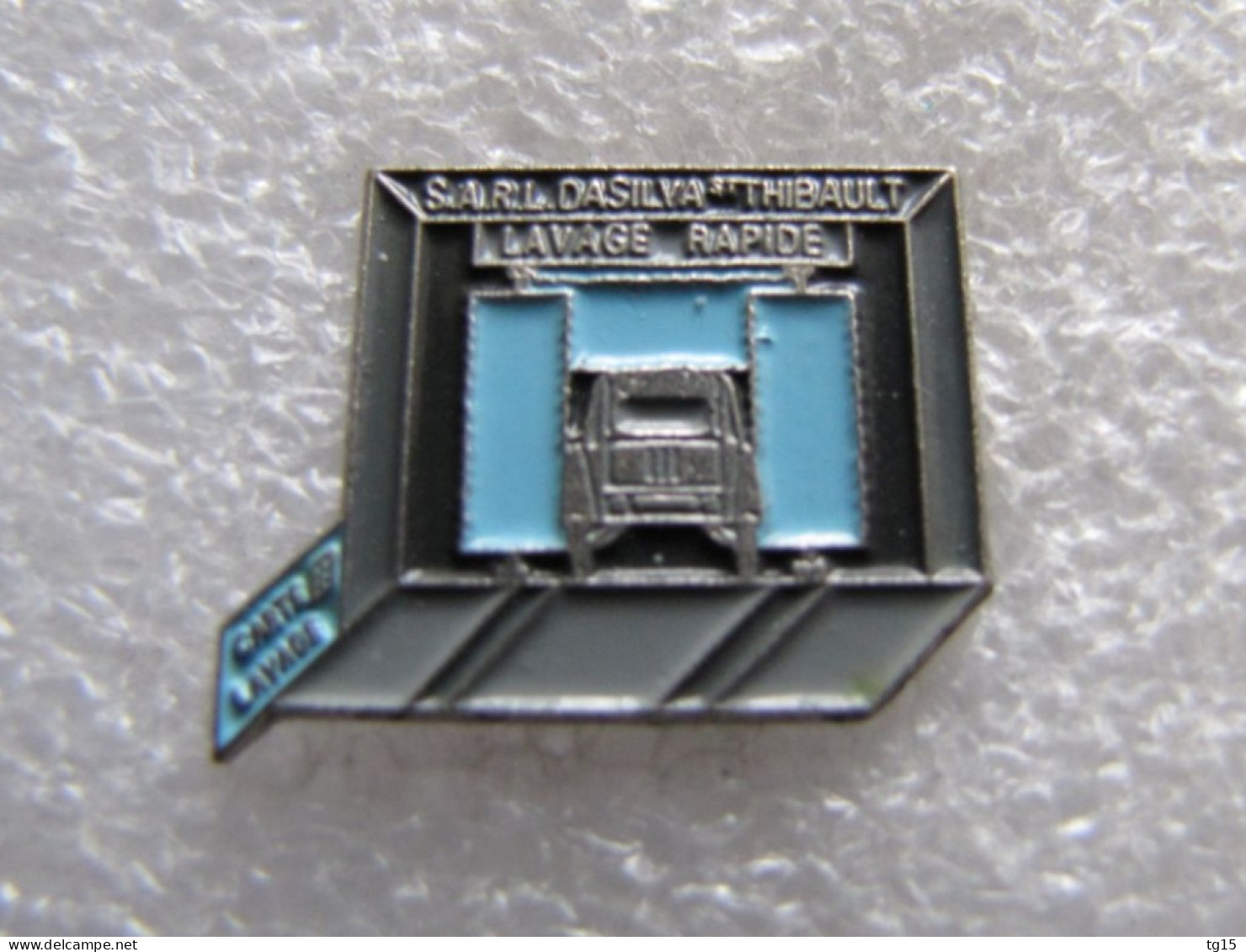 RARE  PIN'S     CITROEN  2 CV   S A R L  DA SILVA THIBAULT   LAVAGE RAPIDE - Citroën