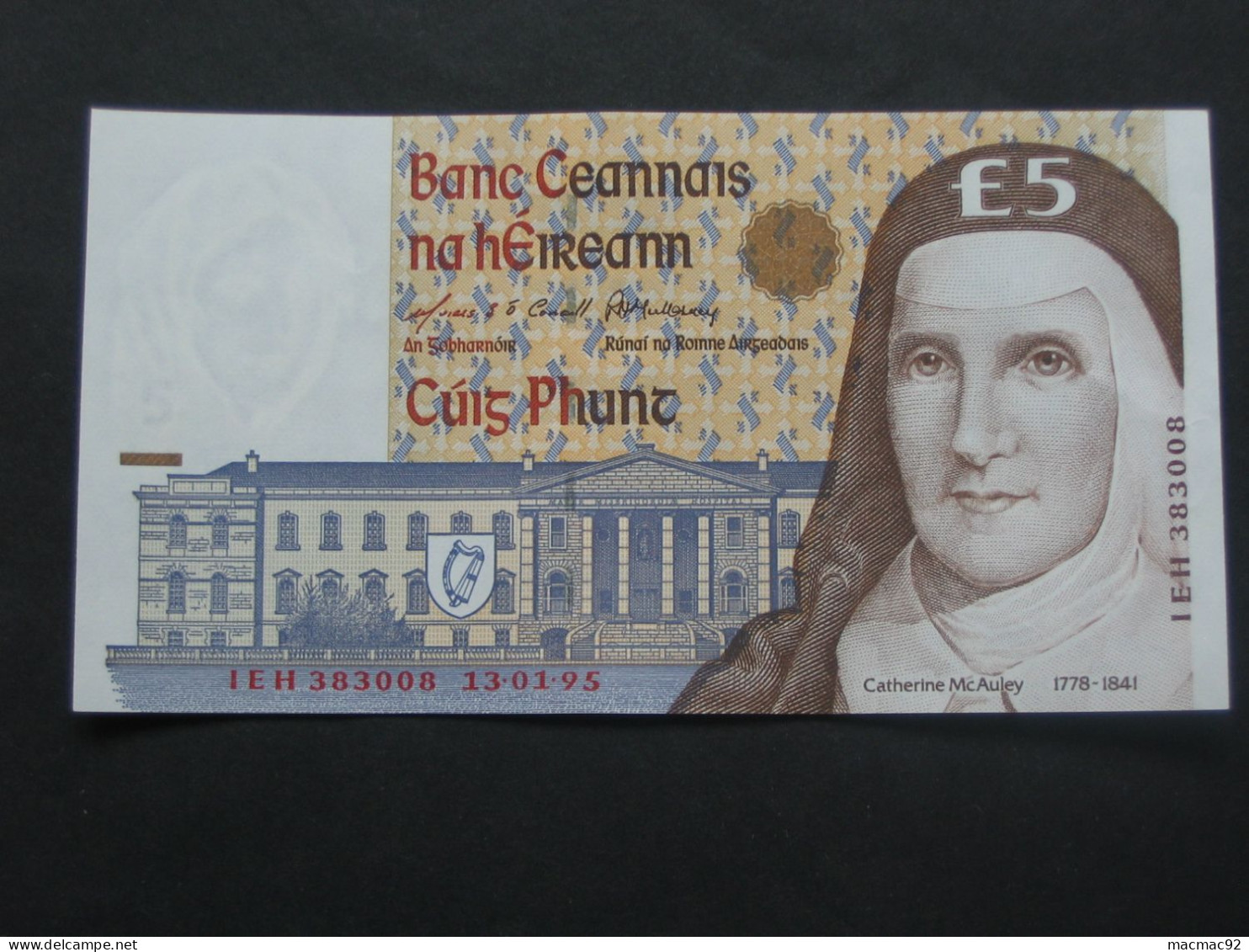 5 Five Pound  1995 - IRLANDE - The Central Bank Of Ireland   **** EN  ACHAT IMMEDIAT  **** - Ierland