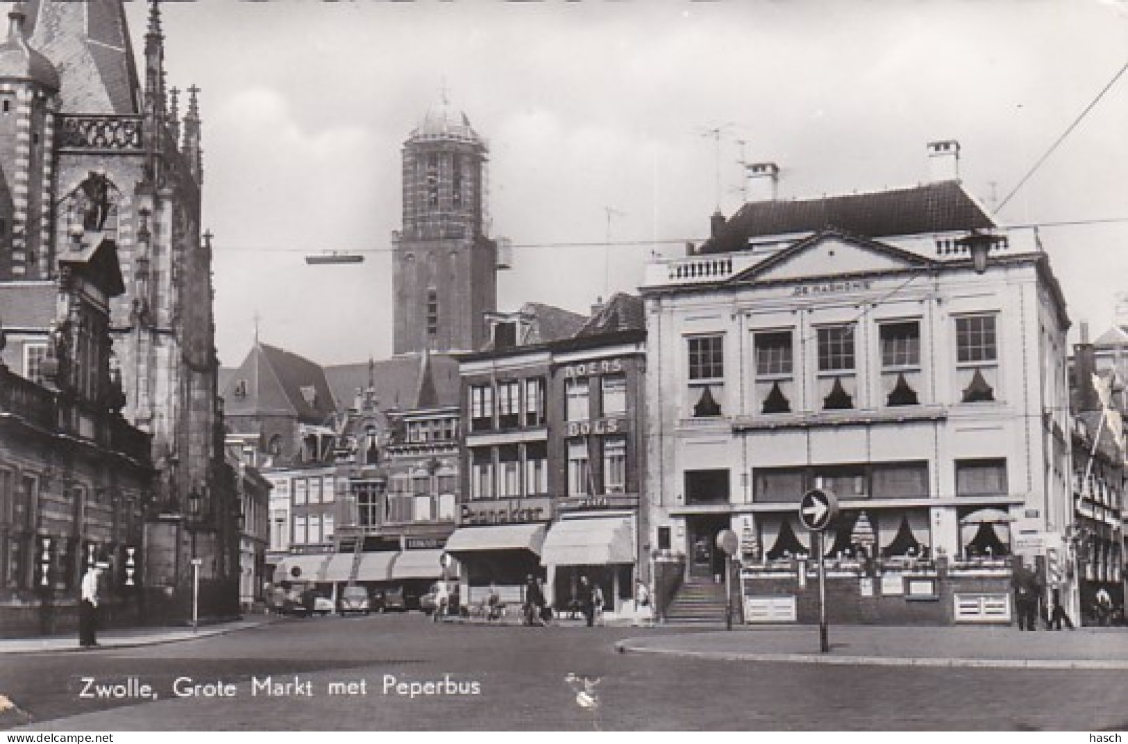 482817Zwolle, Grote Markt Met Peperbus. (diverse Gebreken) - Zwolle