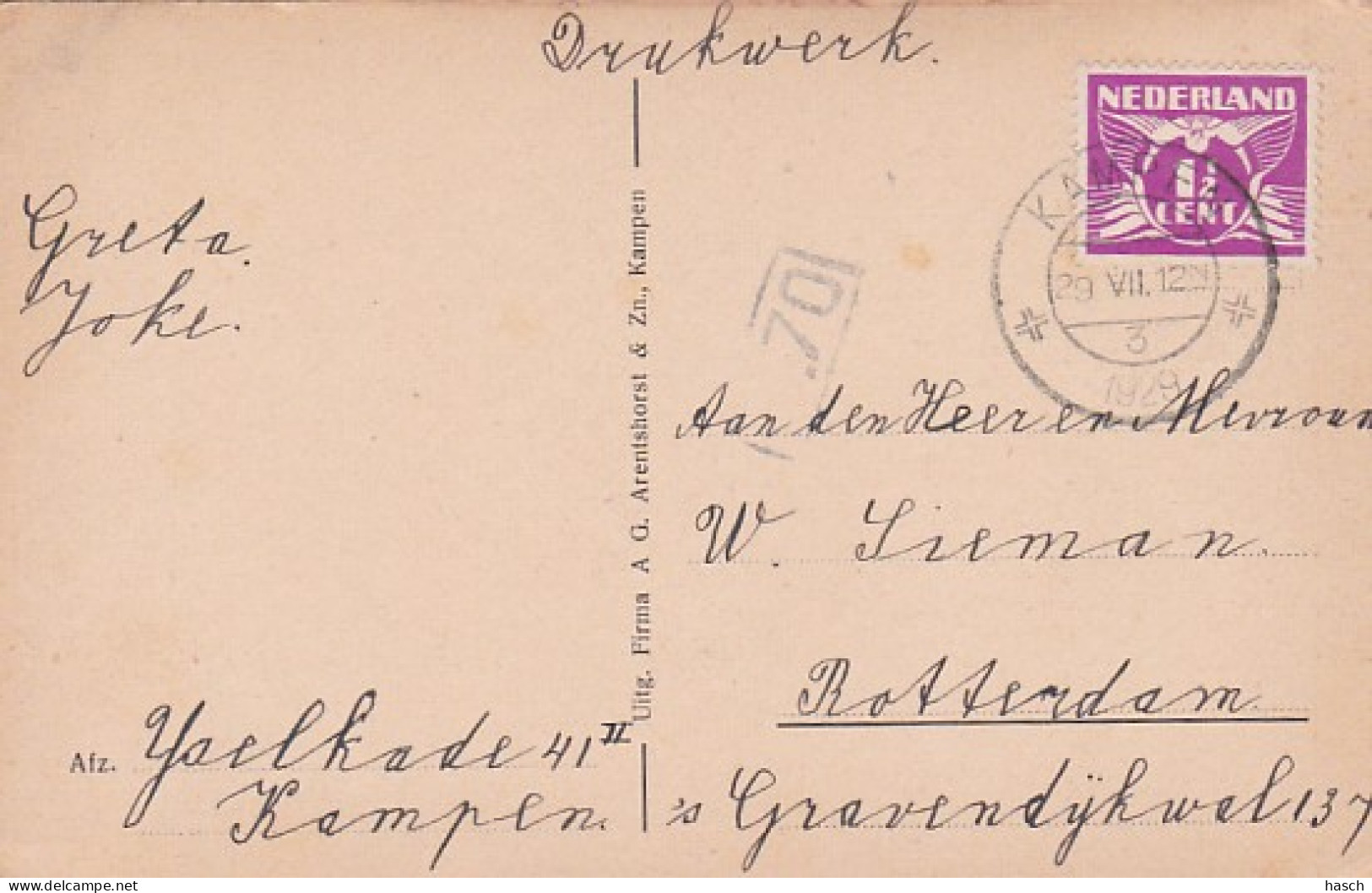 482838Kampen, IJsselbrug. 1929. (zie Hoeken En Randen) - Kampen
