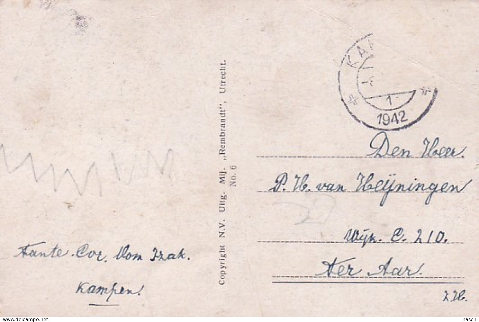 482840Kampen, Cellebroederspoort. 1942. (linksonder Een Vouw) - Kampen