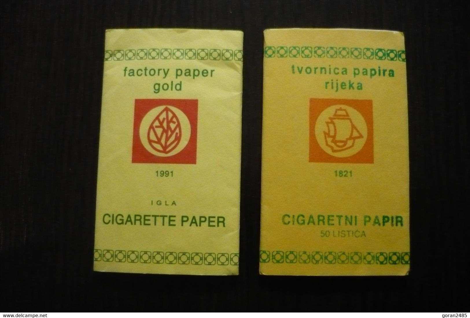 2x Pcs Tobacco,cigarette Paper, Rolling Papers, Rizla, IGLA - Otros & Sin Clasificación