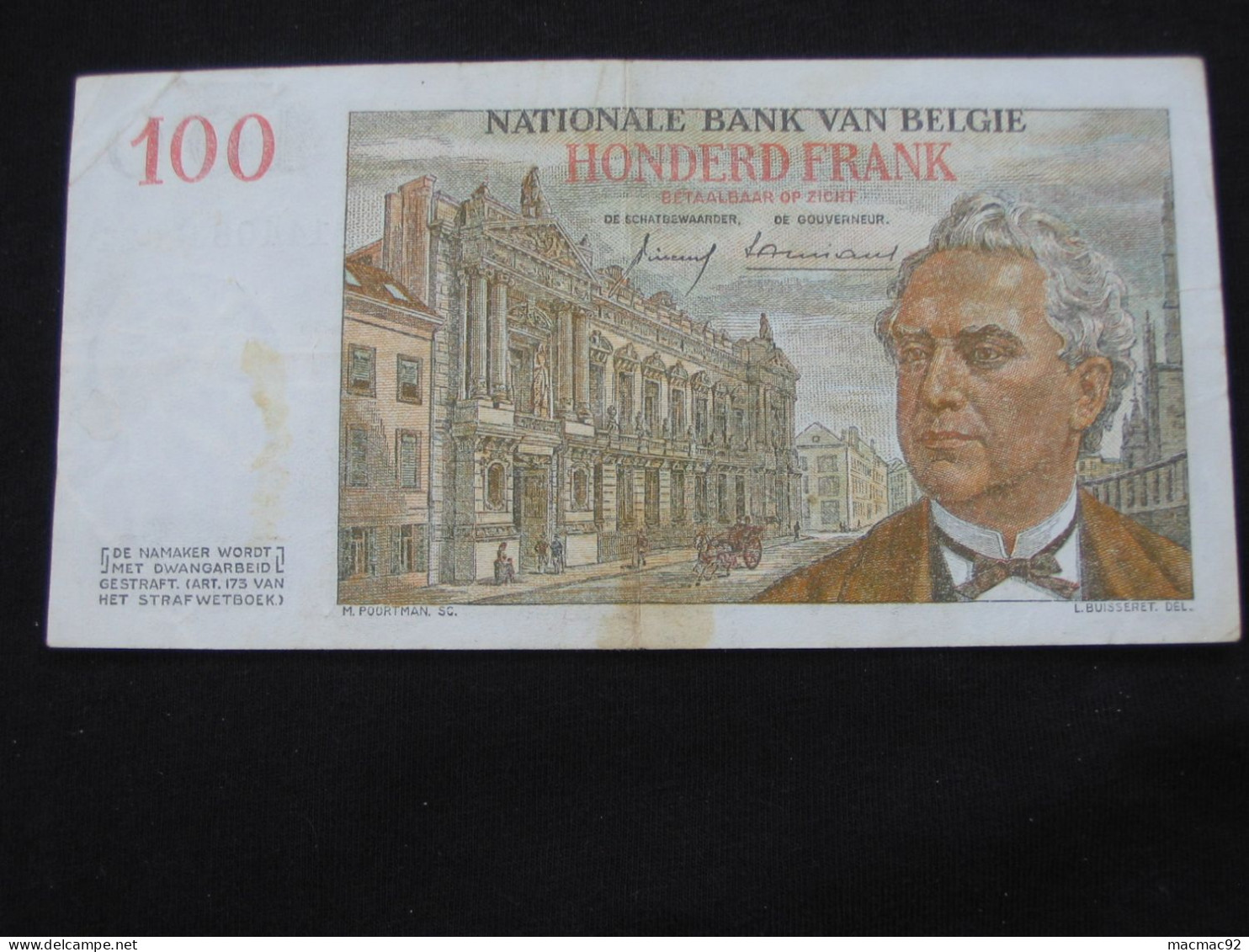 BELGIQUE - 100 Francs 1959 - Banque Nationale De Belgique  **** EN ACHAT IMMEDIAT **** - 100 Frank