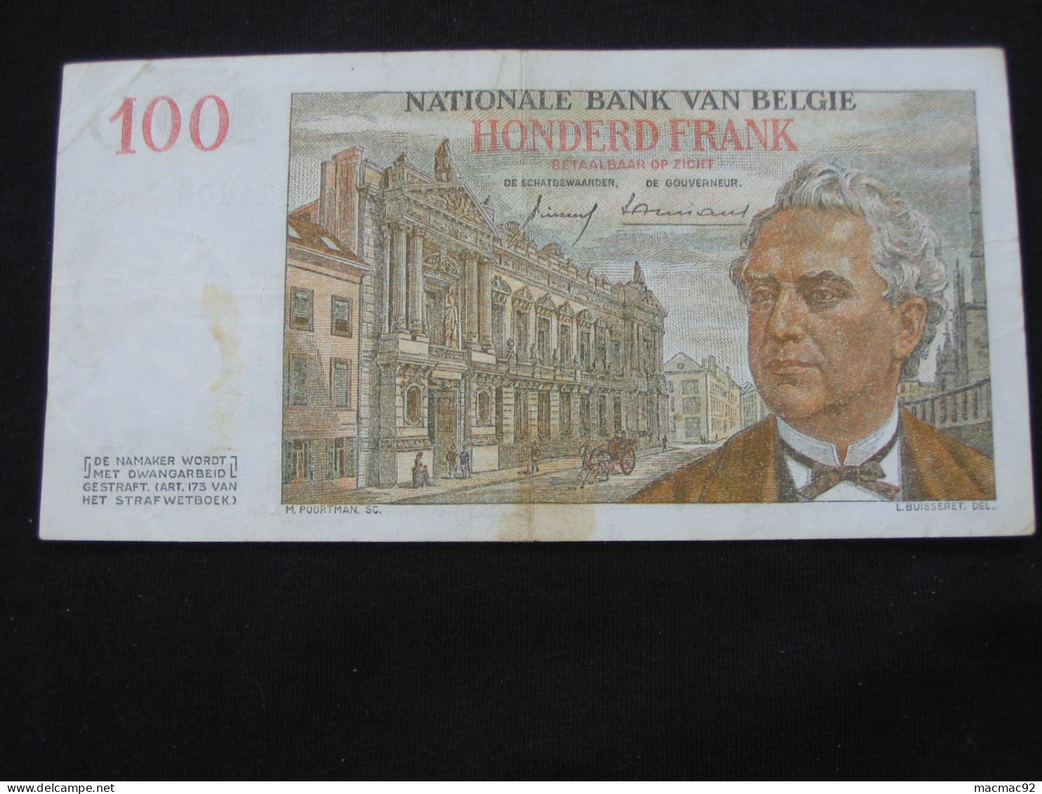 BELGIQUE - 100 Francs 1959 - Banque Nationale De Belgique  **** EN ACHAT IMMEDIAT **** - 100 Francos