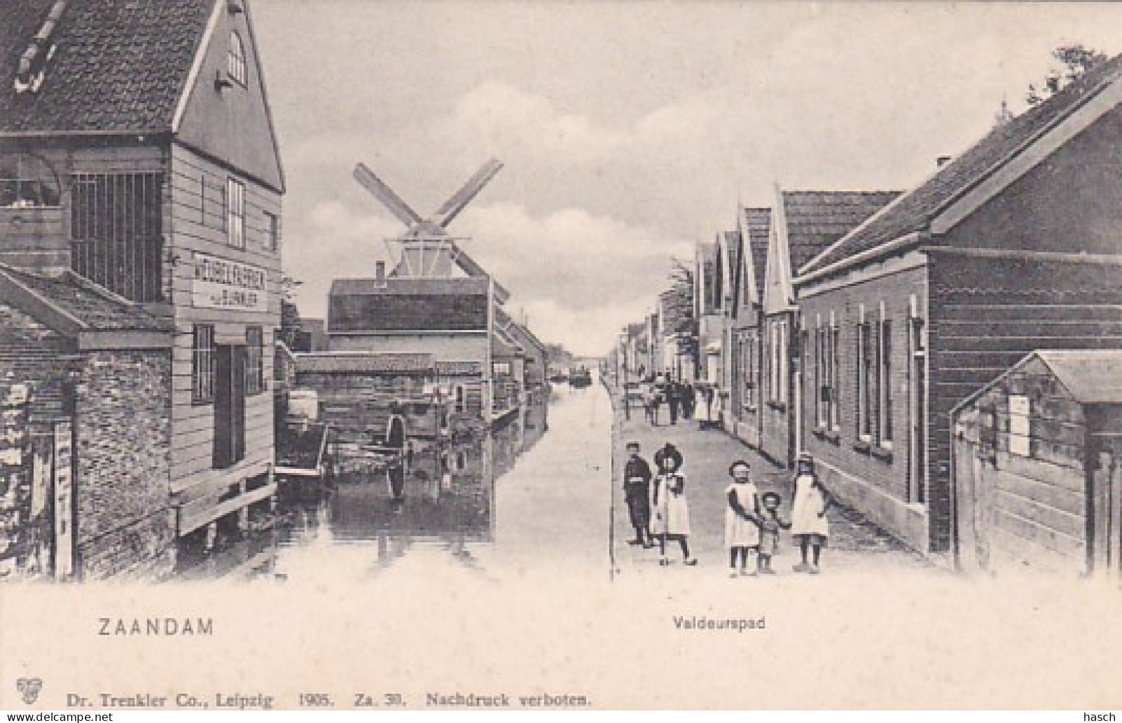 483139Zaandam, Valdeurspad. (zie Achterkant) - Zaandam