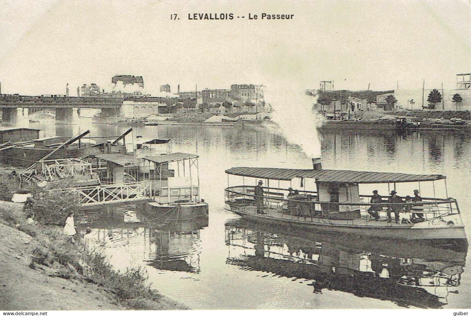 92 Levallois  Le Passeur Passage Du Vapeur  - Levallois Perret