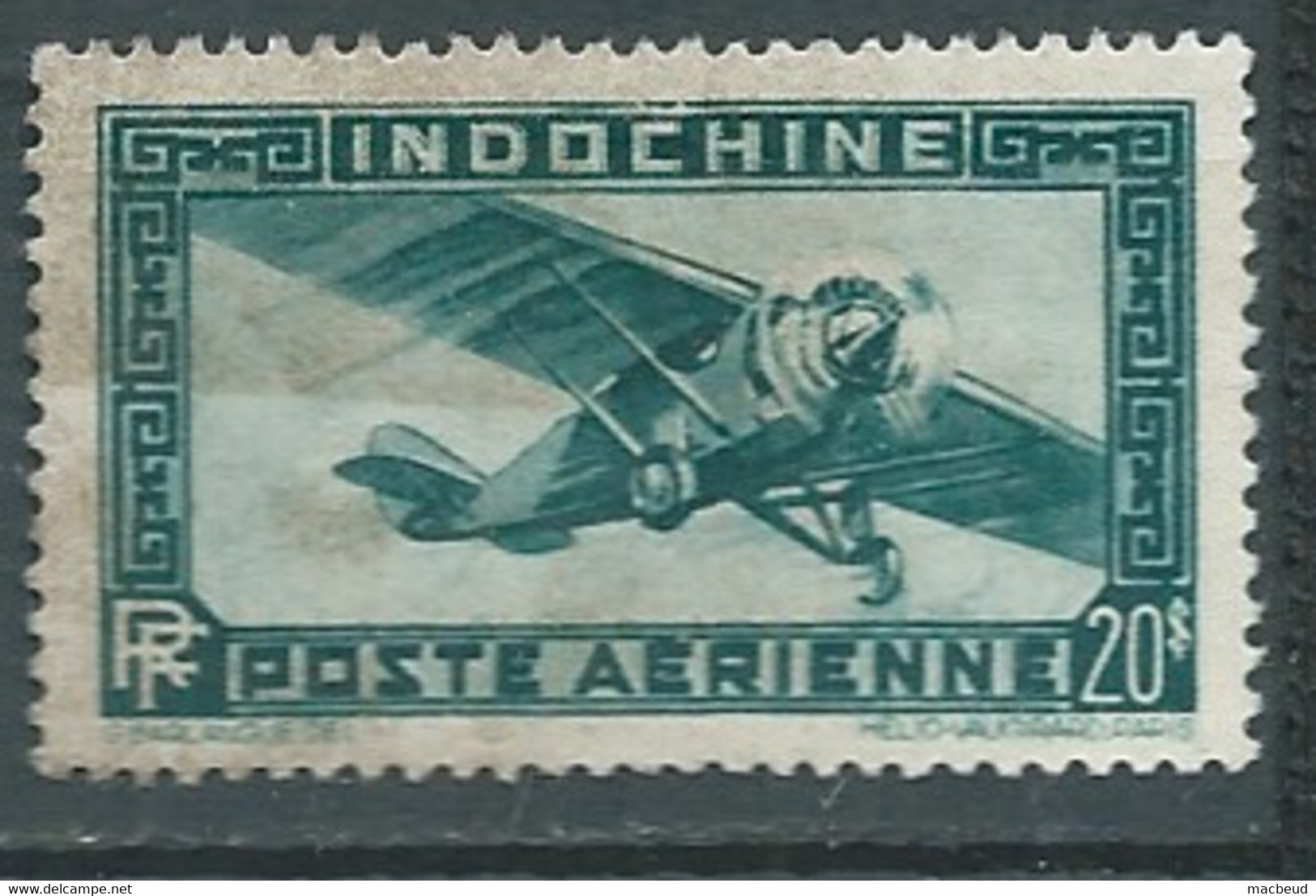 Indochine  Poste Aérienne   - Yvert  N°  46 , 1 Valeur Oblitérée  -  Bip 2016 - Luchtpost