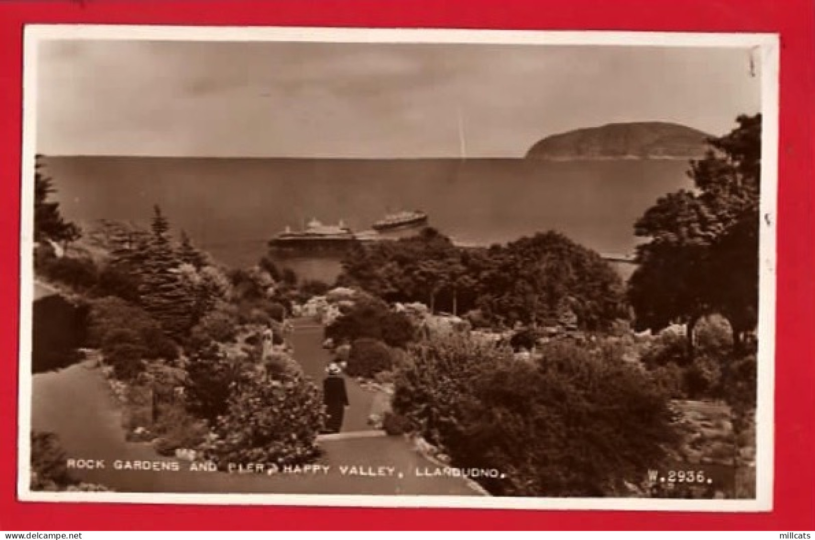 LLANDUDNO    ROCK GARDENS AND PIER    HAPPY VALLEY RP - Caernarvonshire