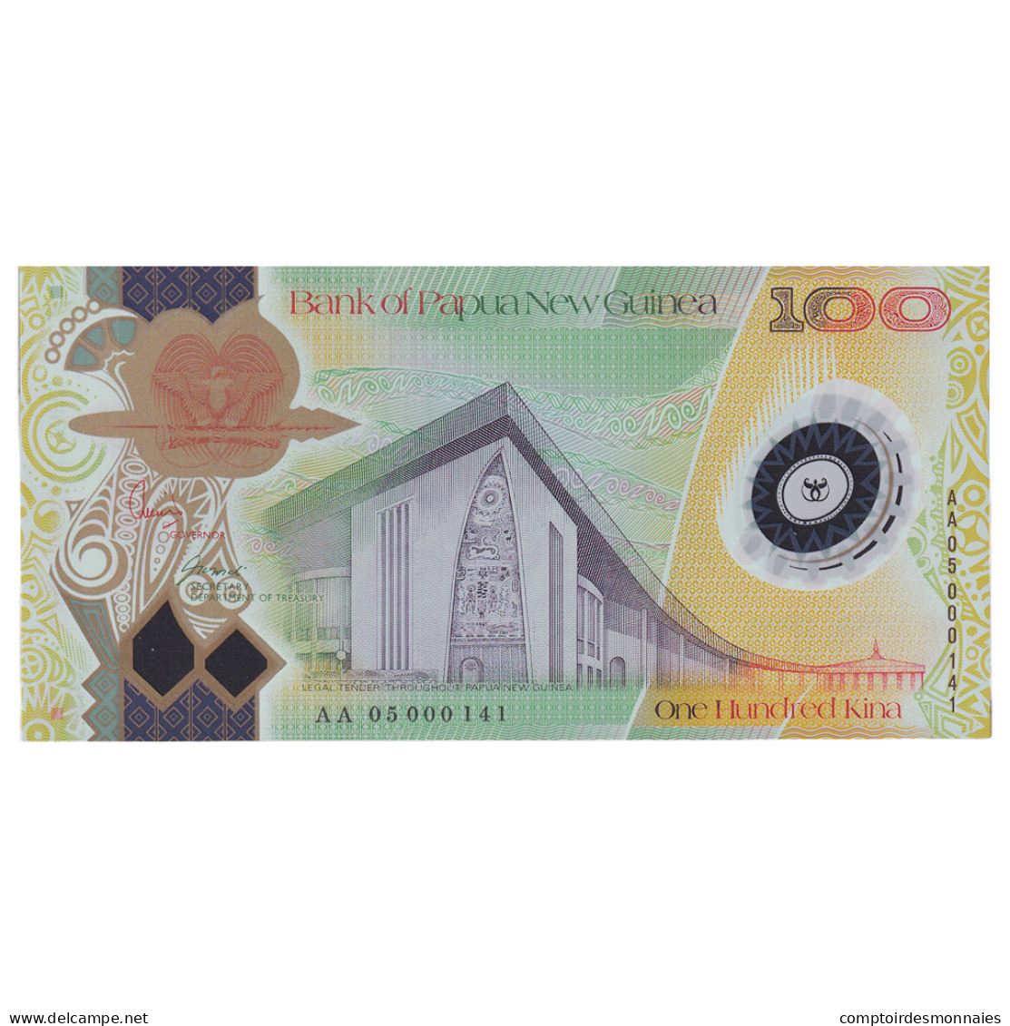 Billet, Papua New Guinea, 100 Kina, 2010, 2010, KM:43, NEUF - Papouasie-Nouvelle-Guinée