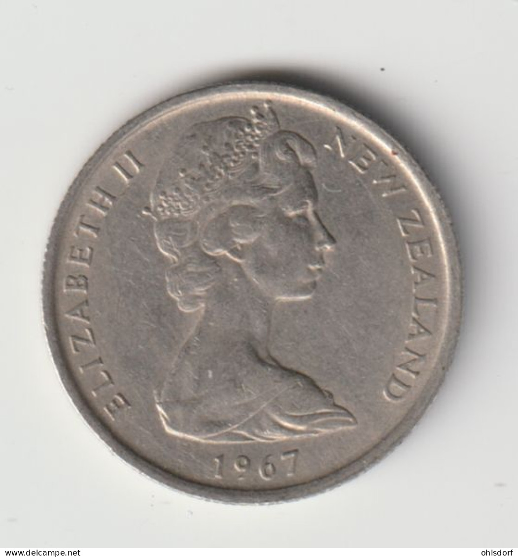 NEW ZEALAND 1967: 5 Cents, KM 34.1 - Nueva Zelanda