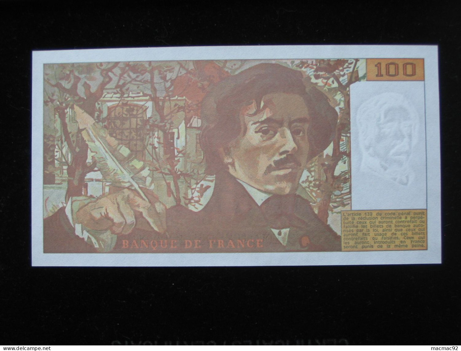 100 Cent Francs - DELACROIX  1993 - Billet NEUF    **** EN ACHAT IMMEDIAT **** - 100 F 1978-1995 ''Delacroix''