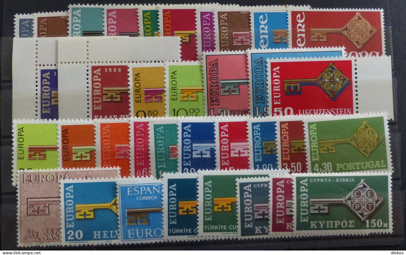 CEPT Jahrgang 1968      MNH ** Postfrisch       #6268 - Collections, Lots & Séries