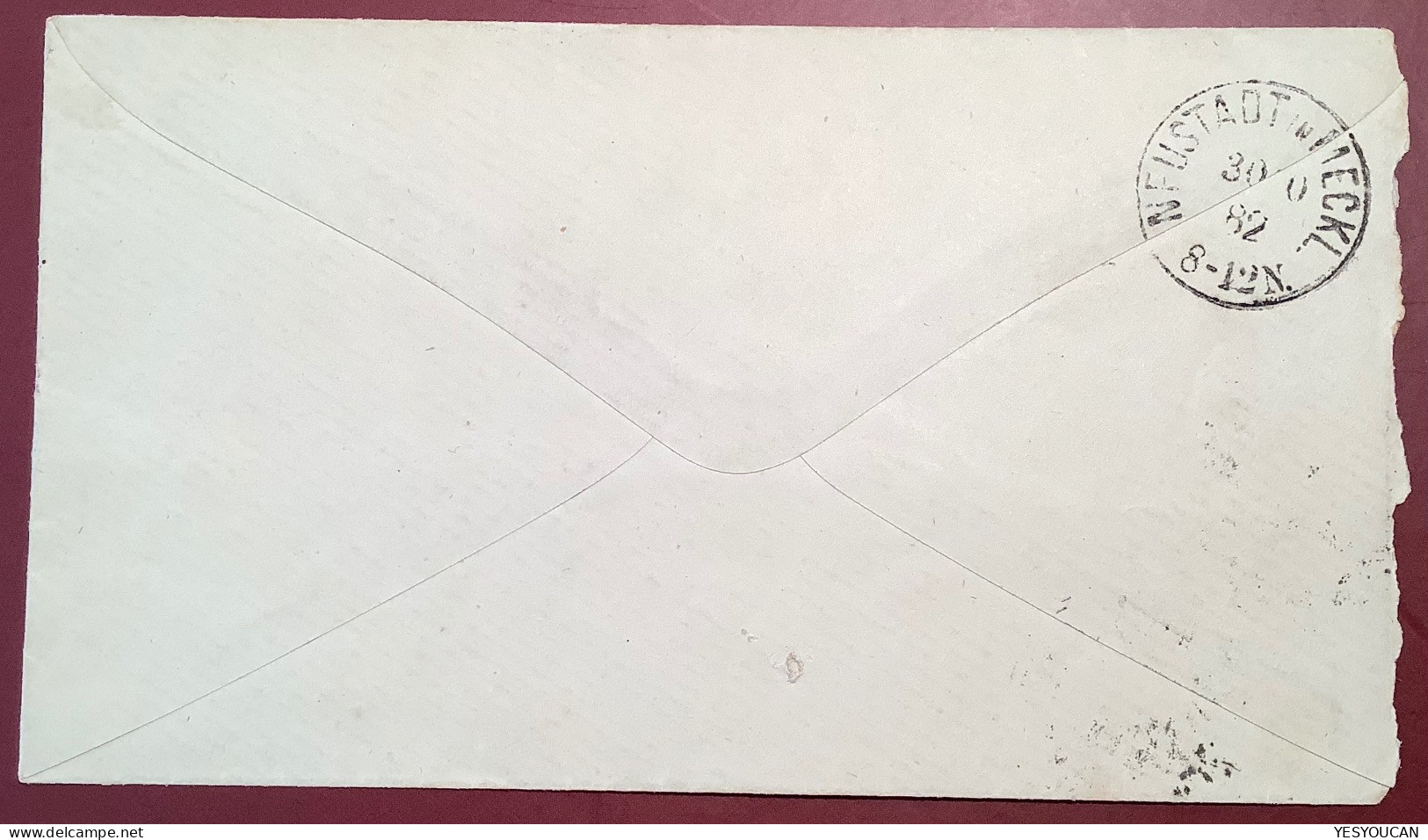 SEVERIN IN MECKL.1882 Seltene Sondertype Brief>Neu Brens Bei Neustadt (Mecklenburg DR Domsühl Ludwigsburg-Parchim - Briefe U. Dokumente