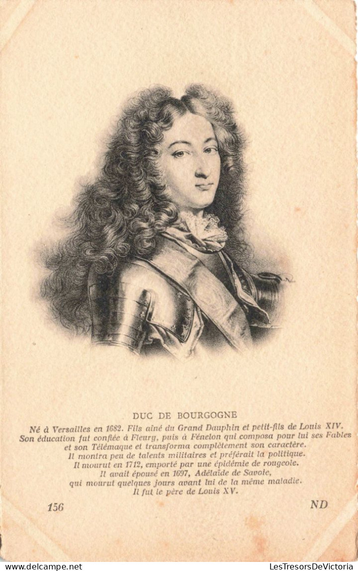 CELEBRITES - Hommes Politiques - Duc De Bourgogne - Père De Louis XV - Carte Postale Ancienne - Hommes Politiques & Militaires