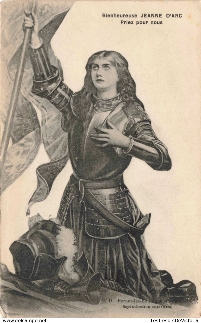 CELEBRITES - Femmes Célèbres - Bienheureuse Jeanne D'Arc - Priez Pour Nous - Carte Postale Ancienne - Beroemde Vrouwen