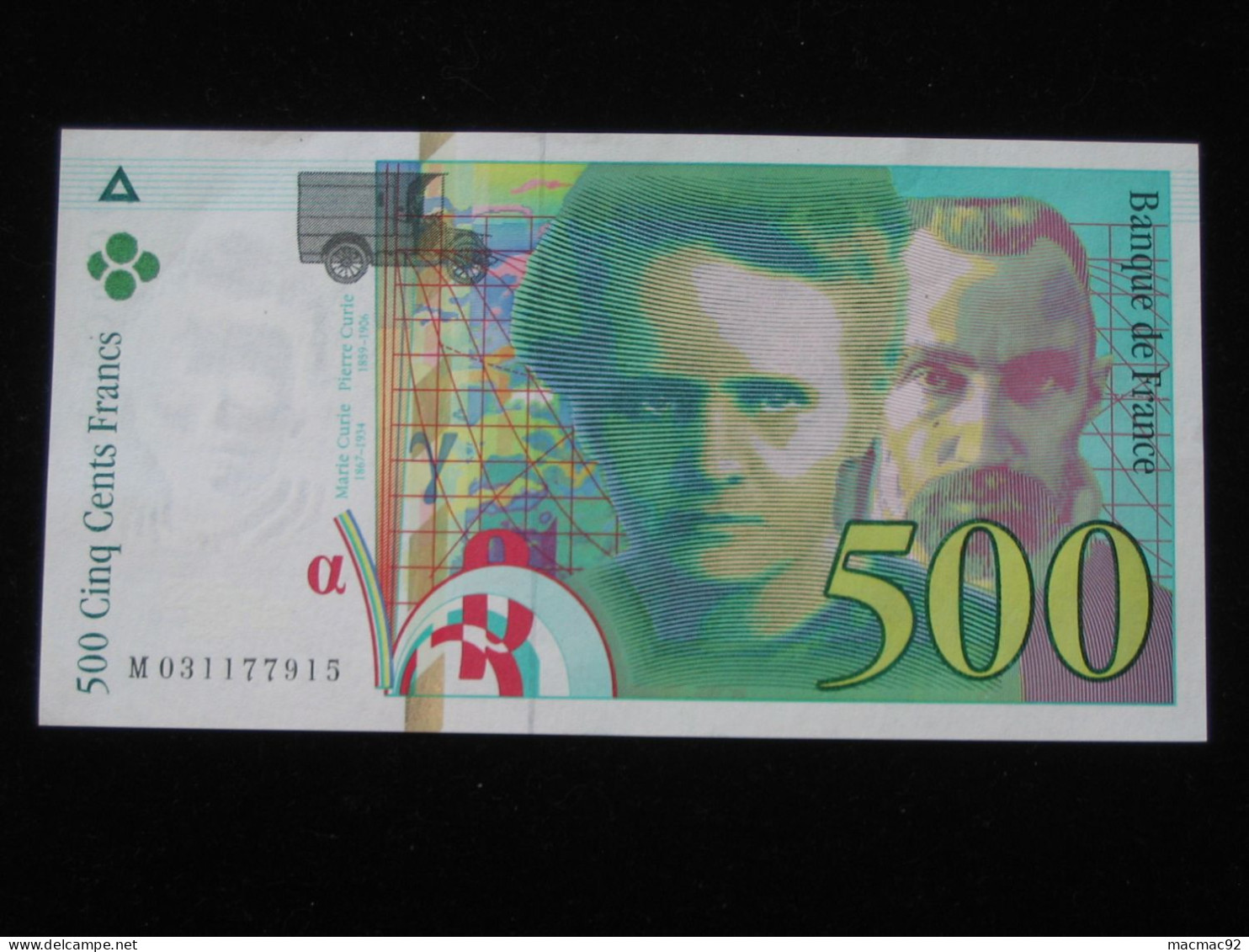 500 Cinq Cent Francs - Pierre Et Marie CURIE  1995 - Billet NEUF !   **** EN ACHAT IMMEDIAT **** - 500 F 1994-2000 ''Pierre Et Marie Curie''