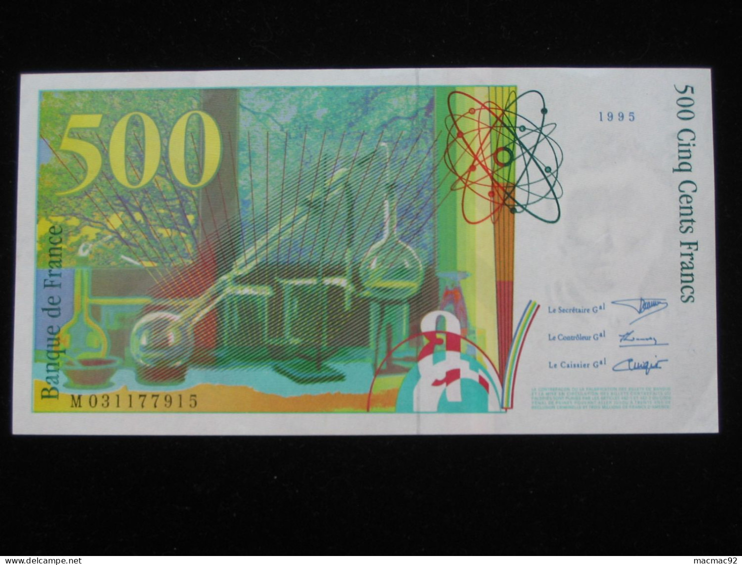 500 Cinq Cent Francs - Pierre Et Marie CURIE  1995 - Billet NEUF !   **** EN ACHAT IMMEDIAT **** - 500 F 1994-2000 ''Pierre En Marie Curie''