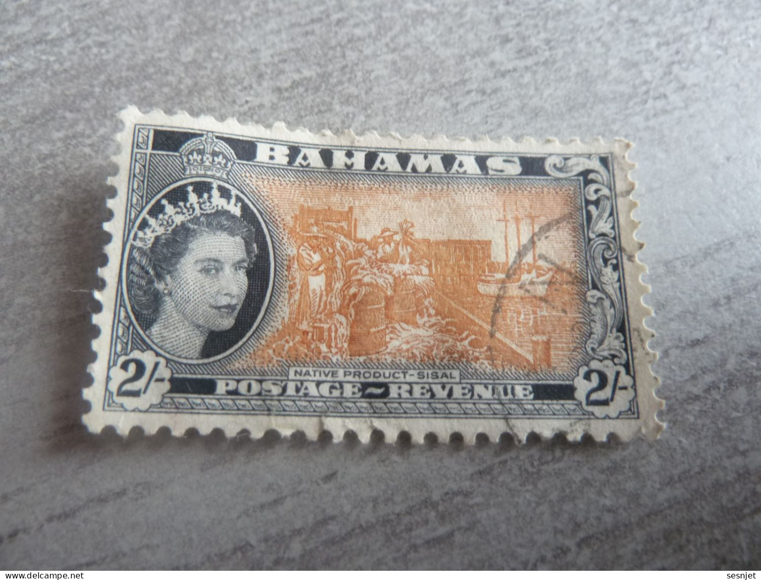 Bahamas - Native Produc Sisal - Val 2 - Multicolore - Oblitéré - Année 1954 - - Bahamas (1973-...)