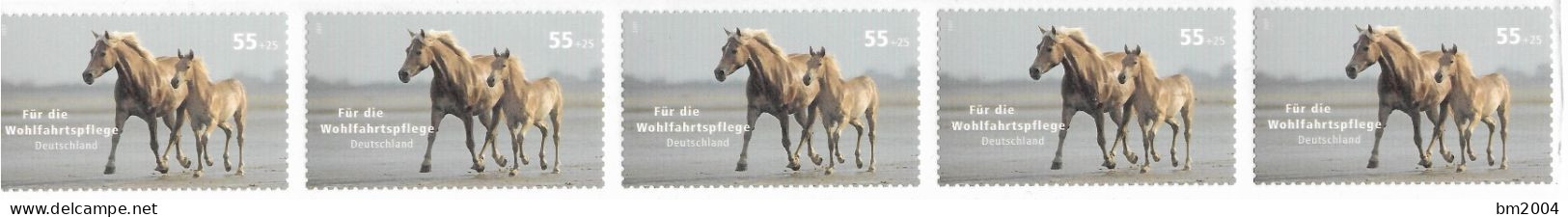 2007 Deutschland Germany  Mi. 2635 R  **MNH Mit Nr. 055  Haustiere    Pferde - Ungebraucht