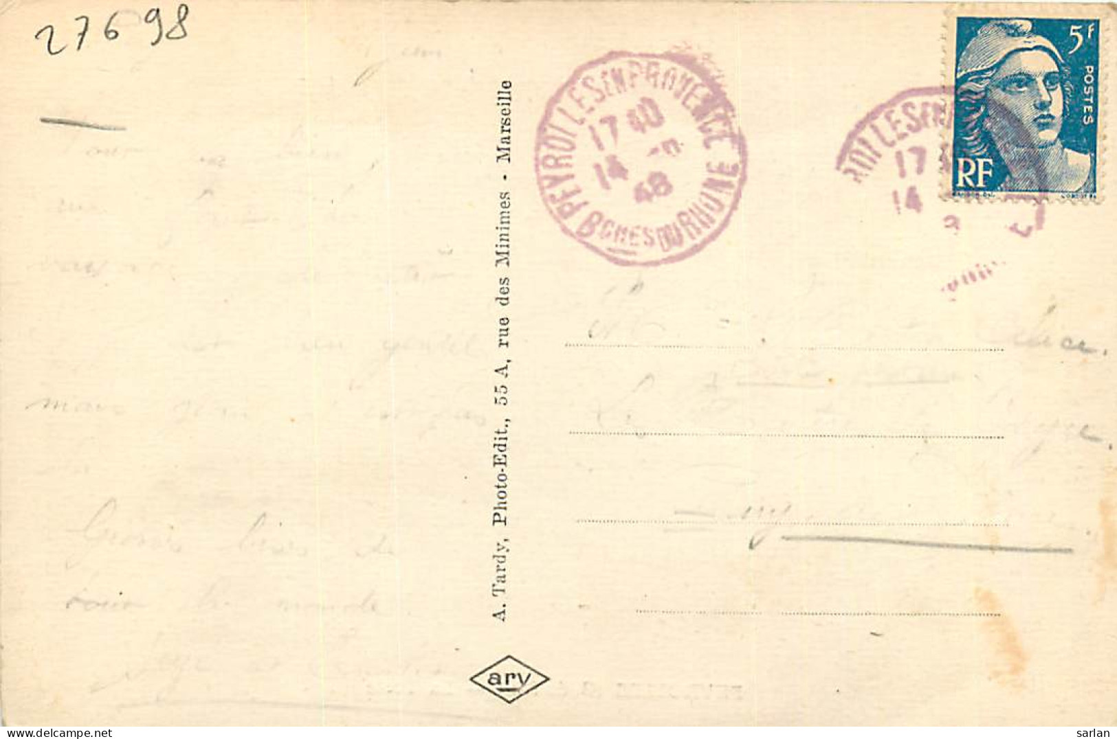 13 , PEYROLLES , La Poste , * 276 98 - Peyrolles