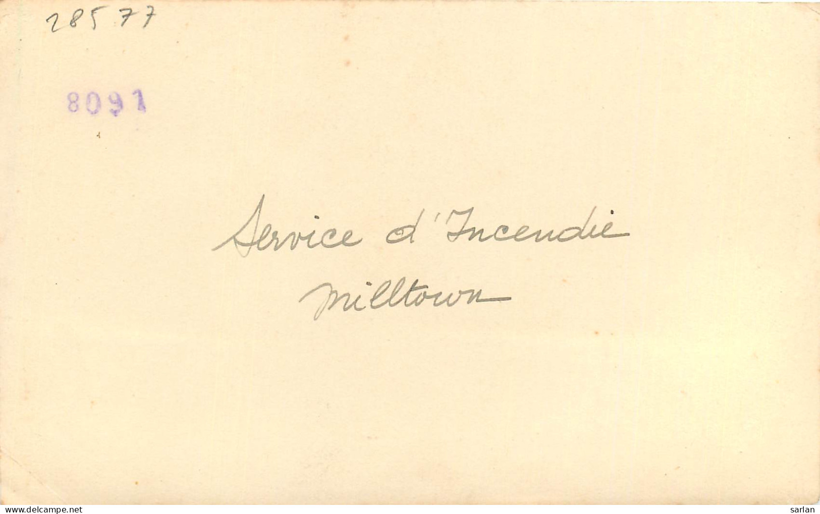 MILLTOWN , Service Incendie , Photo , * 285 77 - Other & Unclassified