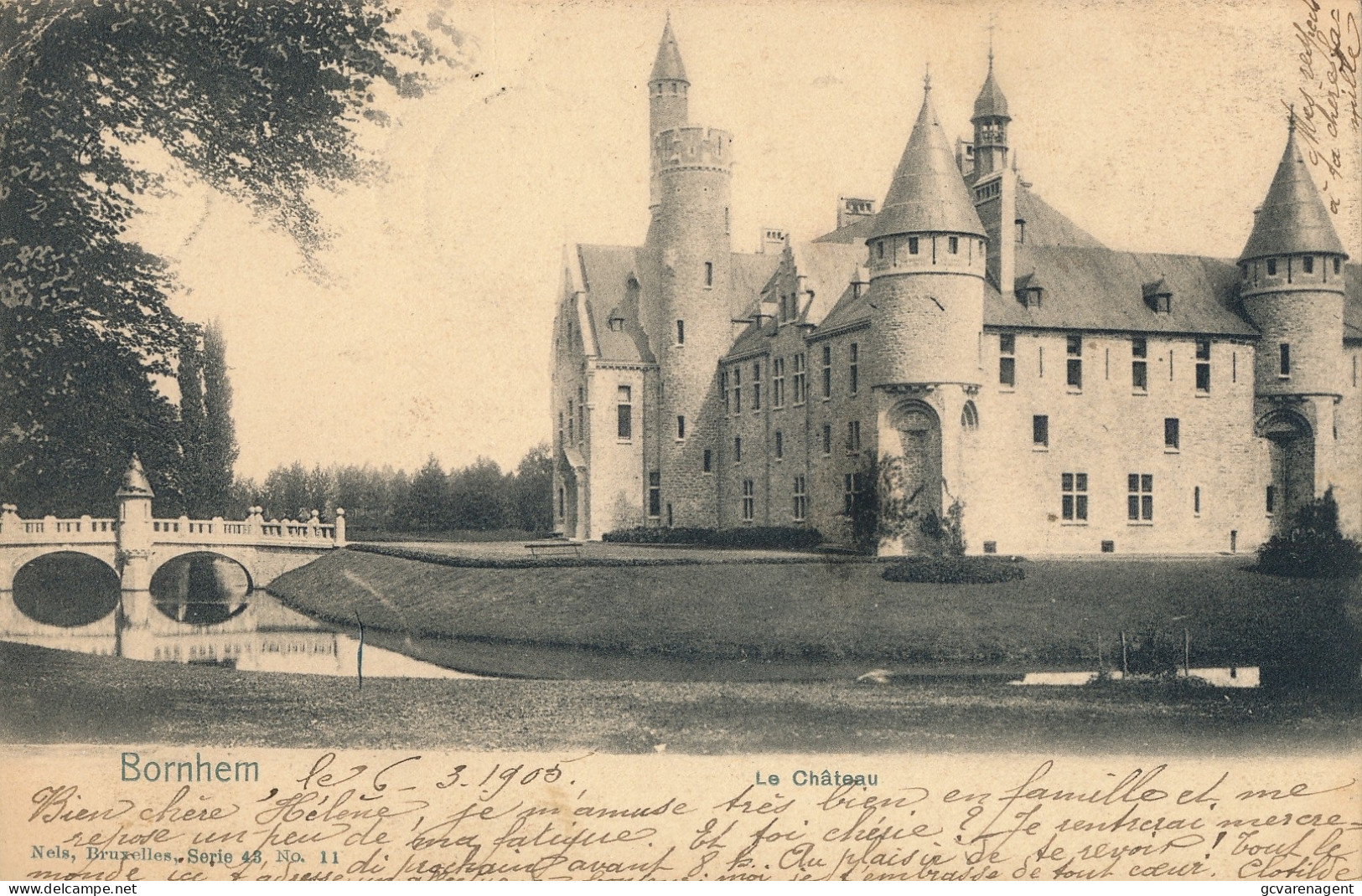 BORNHEM  LE CHATEAU      2 SCANS - Bornem