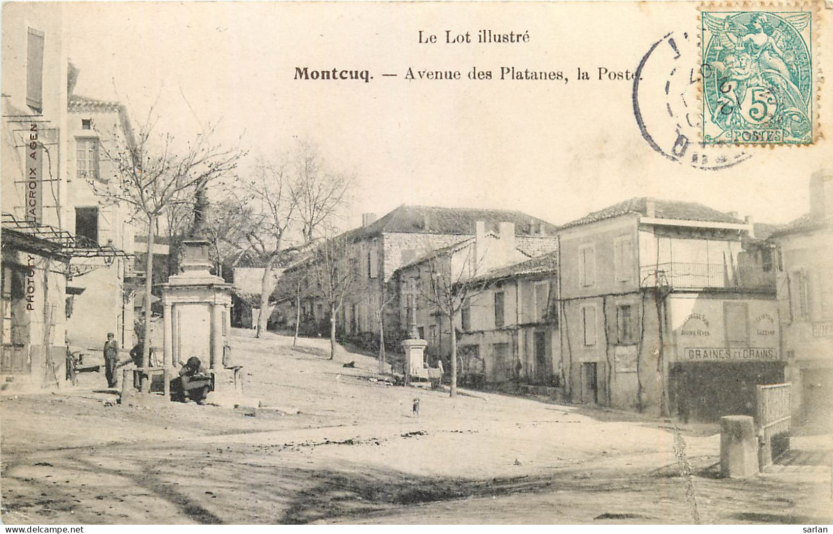 46 , MONTCUQ , Avenue Des Platanes , La Poste PTT , * 292 15 - Montcuq