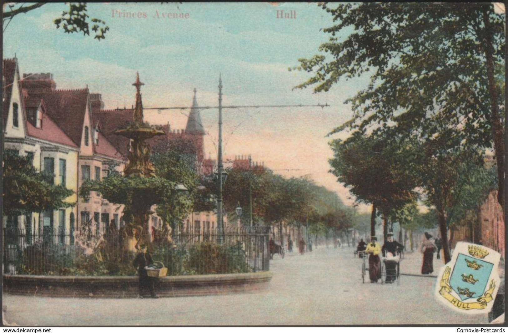 Princes Avenue, Hull, Yorkshire, 1907 - Milton Postcard - Hull