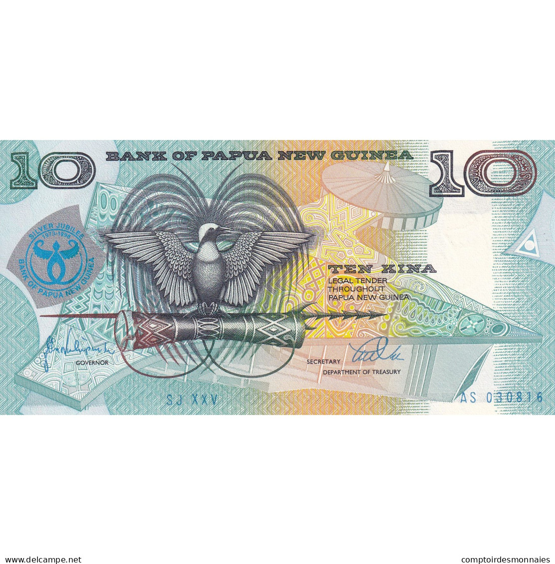 Billet, Papua New Guinea, 10 Kina, 1998, NEUF - Papua New Guinea