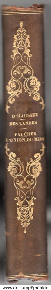LIVRE . " ÉTUDES ADMINISTRATIVES SUR LES LANDES "  . M. LE BARON D'HAUSSEZ - Réf. N°247L - - Aquitaine