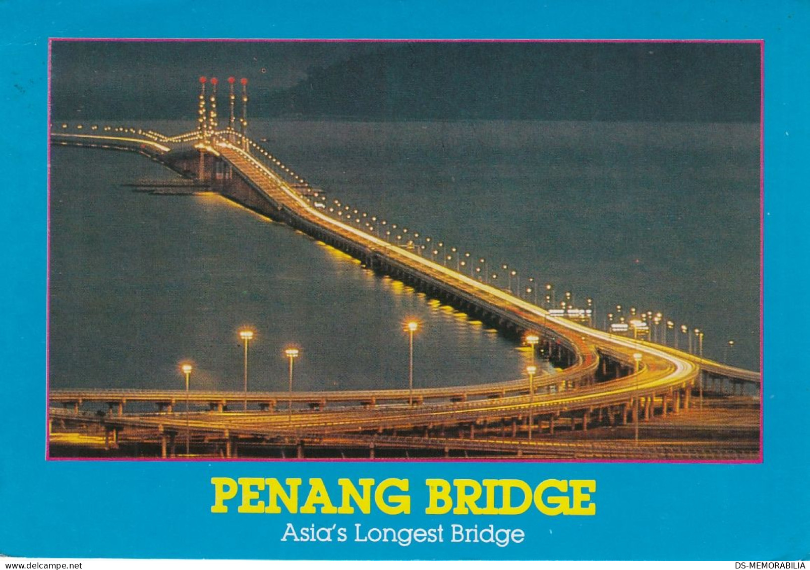 Malaysia - Penang , Bridge By Night 1986 - Malaysia