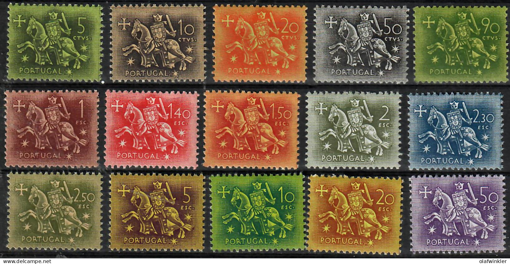 1953 Selo De Auto. Do Rei D. Dinis  AF 763-77 / Sc 761-75 / YT 774-88 / Mi 792-806 Novo / MNH / Neuf / Postfrisch [zro] - Neufs