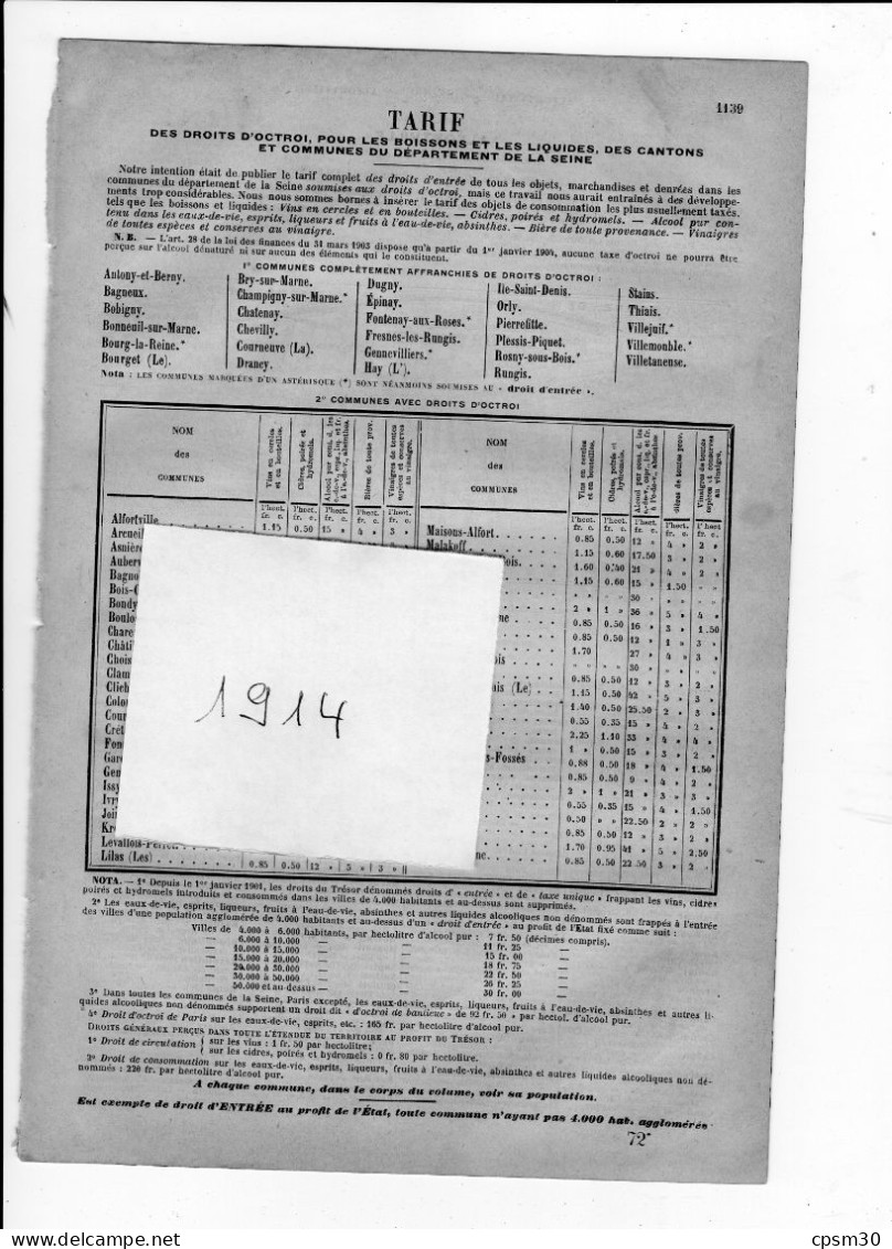 ANNUAIRE - 93 - Seine St Denis VILLETANEUSE Années 1905 +1912 +1921 +1932 +1940 +1947 +1969  édition Didot-Bottin - Villetaneuse